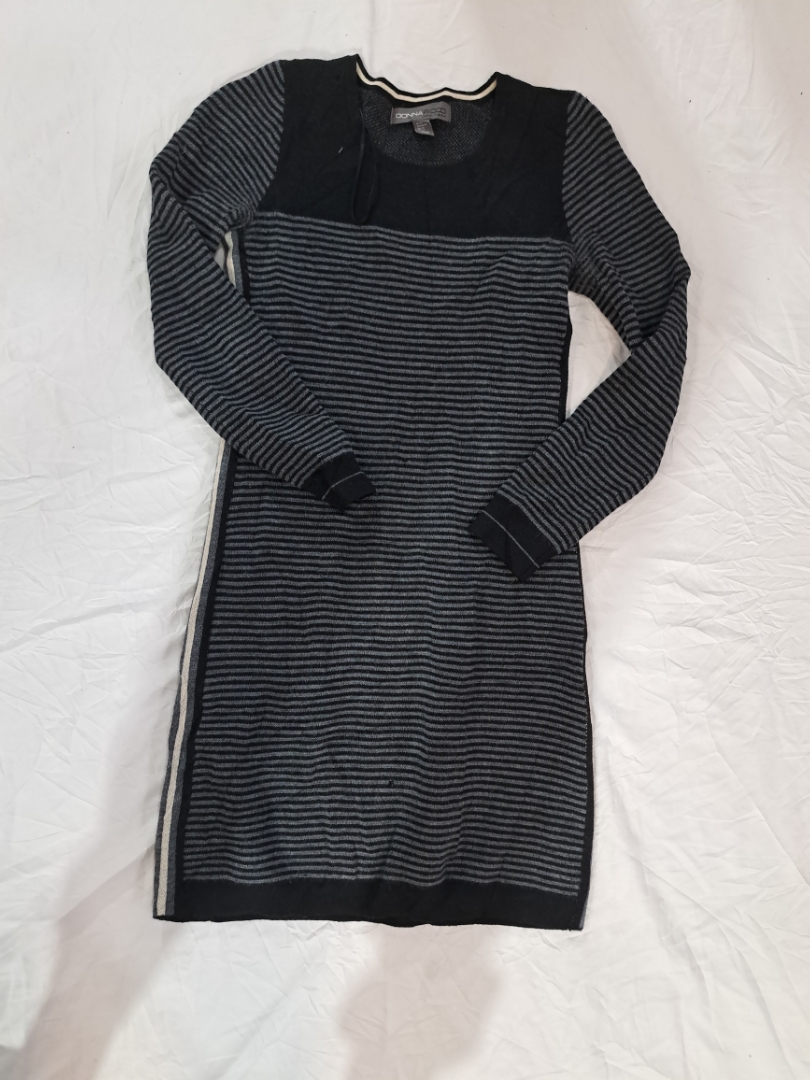 Donna Ricco Striped Knit Dress
