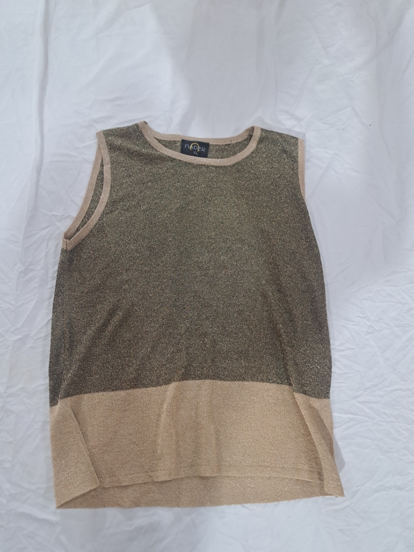Nader Sleeveless Metallic Top