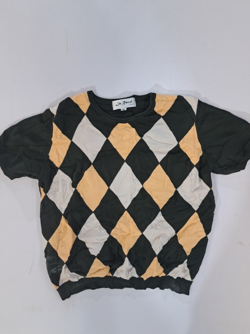 La Rossi Argyle Knit Sweater