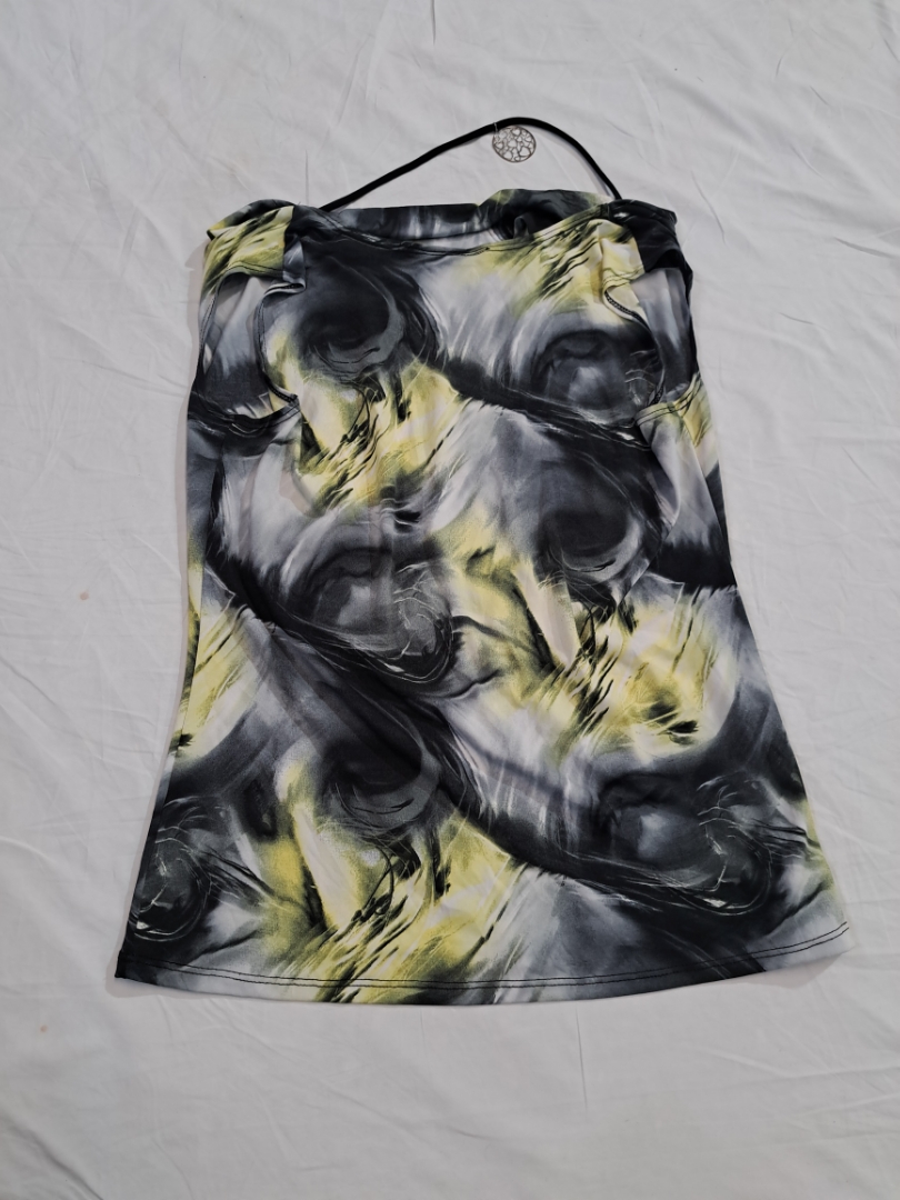 Abstract Print Mini Dress