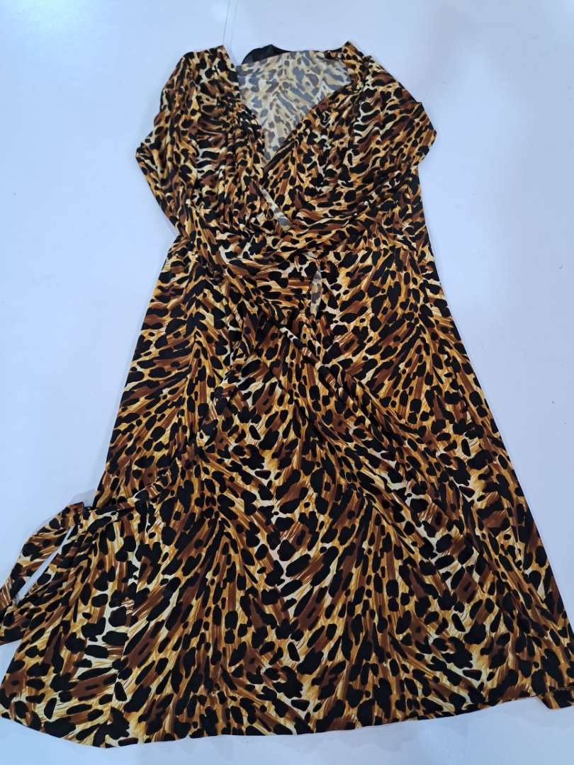 Norma Kamali Animal Print Dress