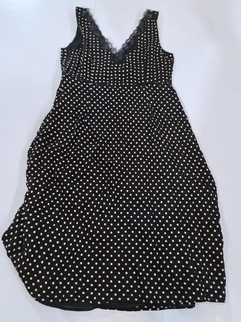 Ann Taylor LOFT Black Polka Dot Dress
