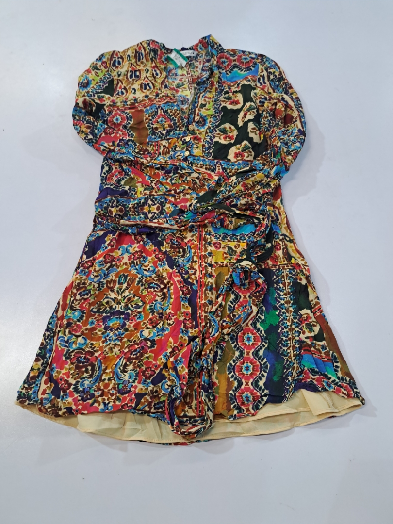 Zara Bedrucktes Mini-Kleid