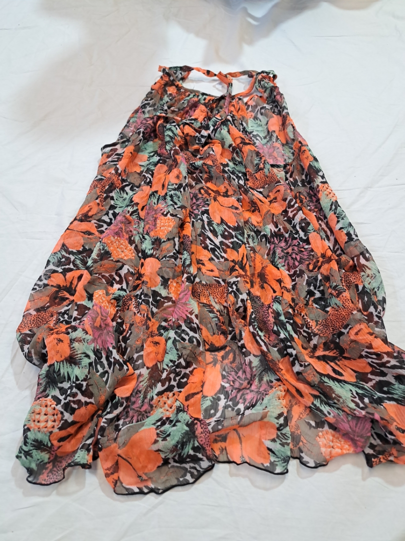 Robe Maxi Halter Fleurie