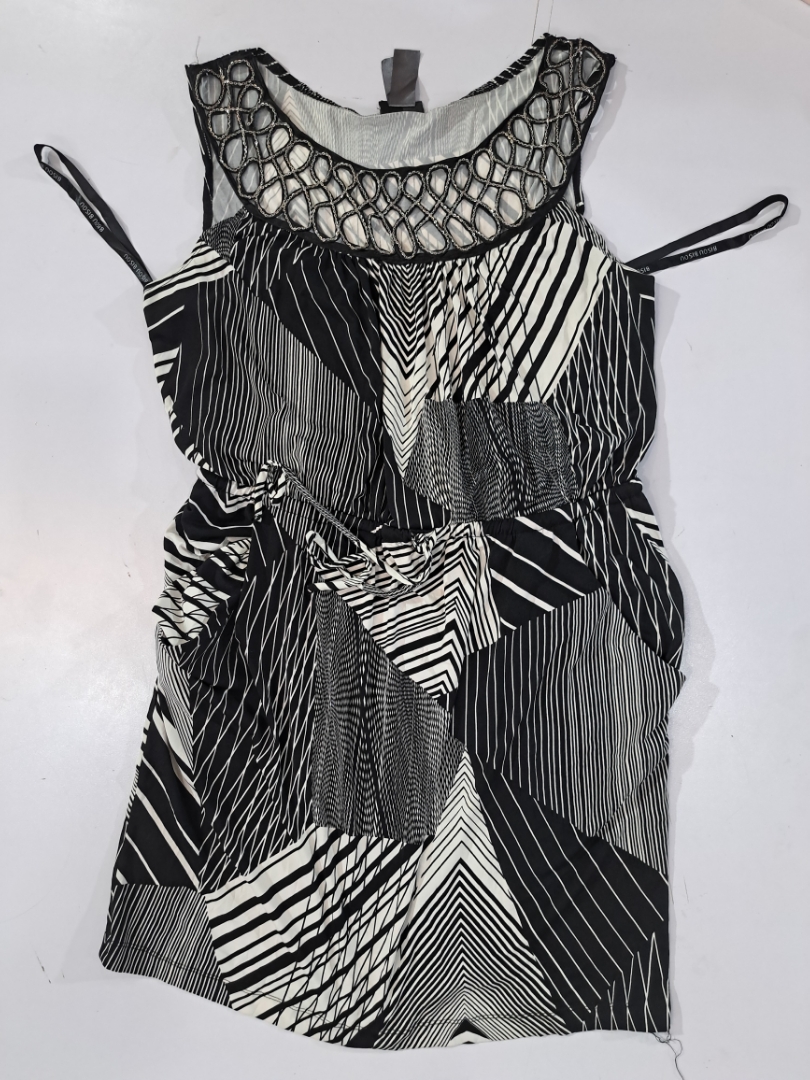 Bisou Bisou Michele Bohbot Black and White Dress