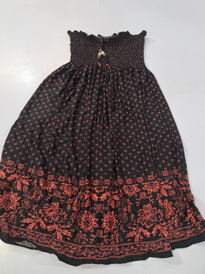 Lily Morgan Black and Red Floral Maxi Dress