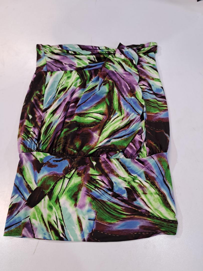 Abstract Print Mini Dress