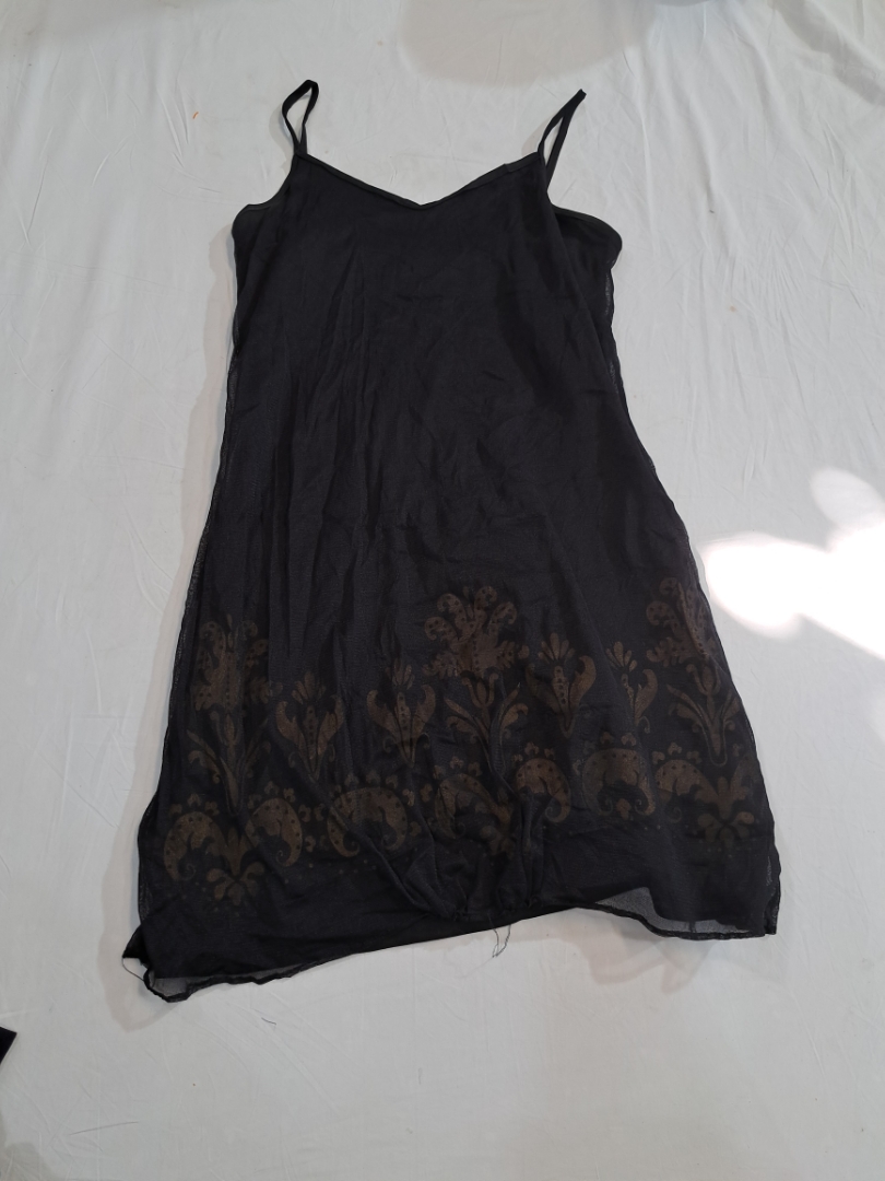Prima Donna Black Floral Slip Dress