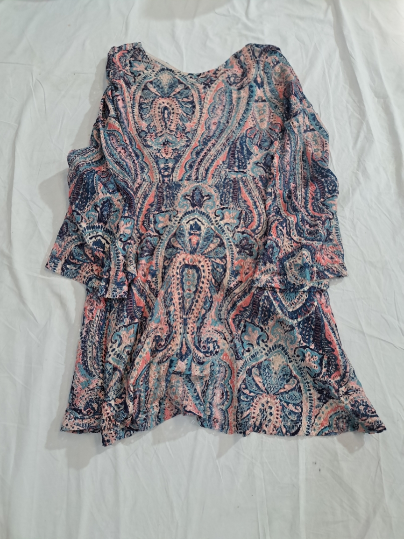 Vestido Mini Estampado Paisley