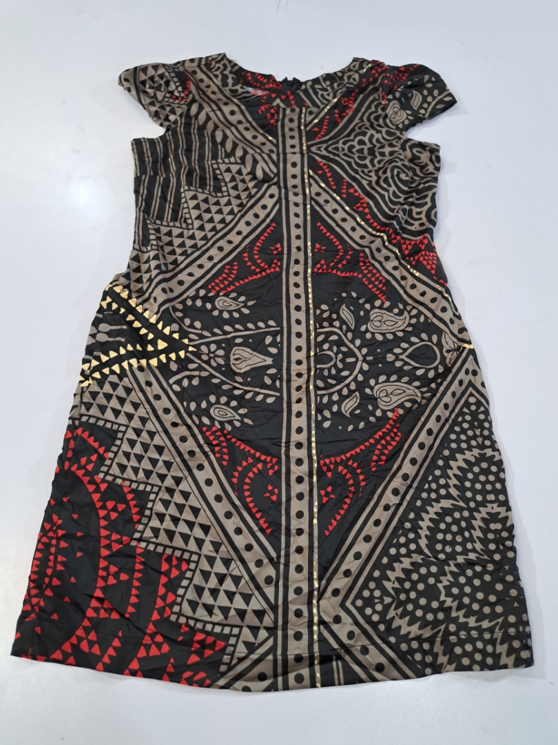 Printed Cap Sleeve Dress