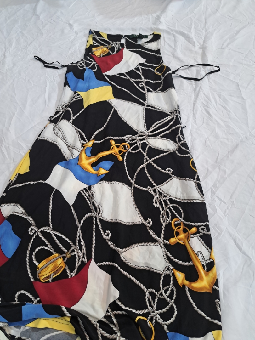 Vestito maxi con stampa ancorata Ralph Lauren