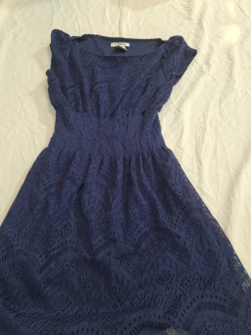 Pinky Blue Lace Dress