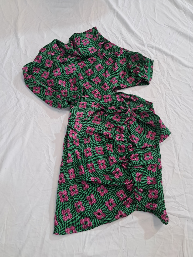 Abito Mini con Stampa Floreale