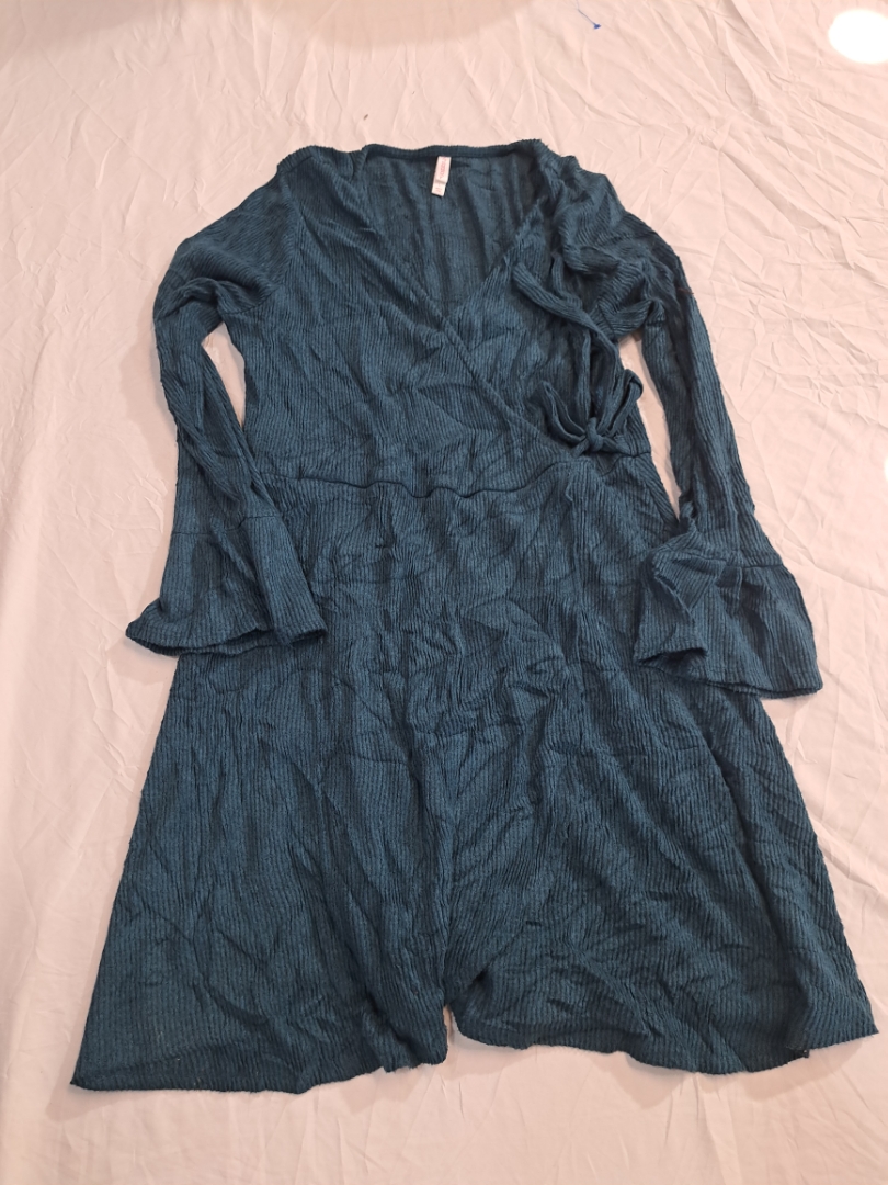 Xhilaration Teal Wrap Dress