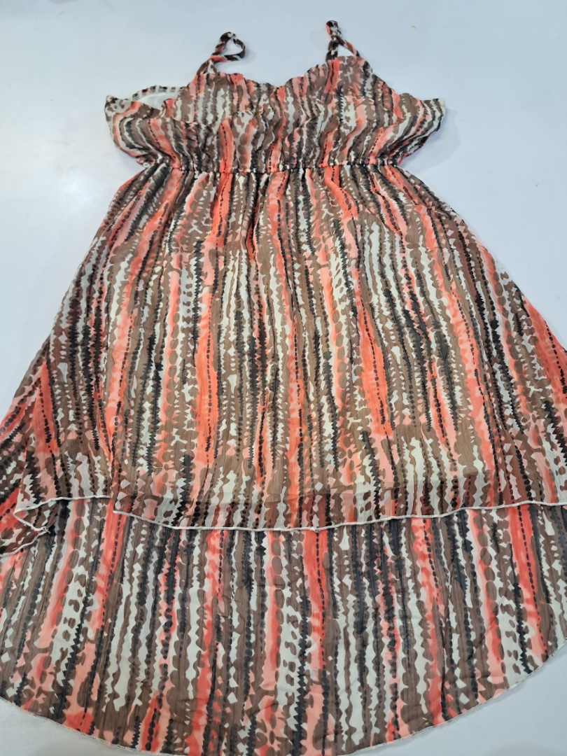 Printed High-Low Dress