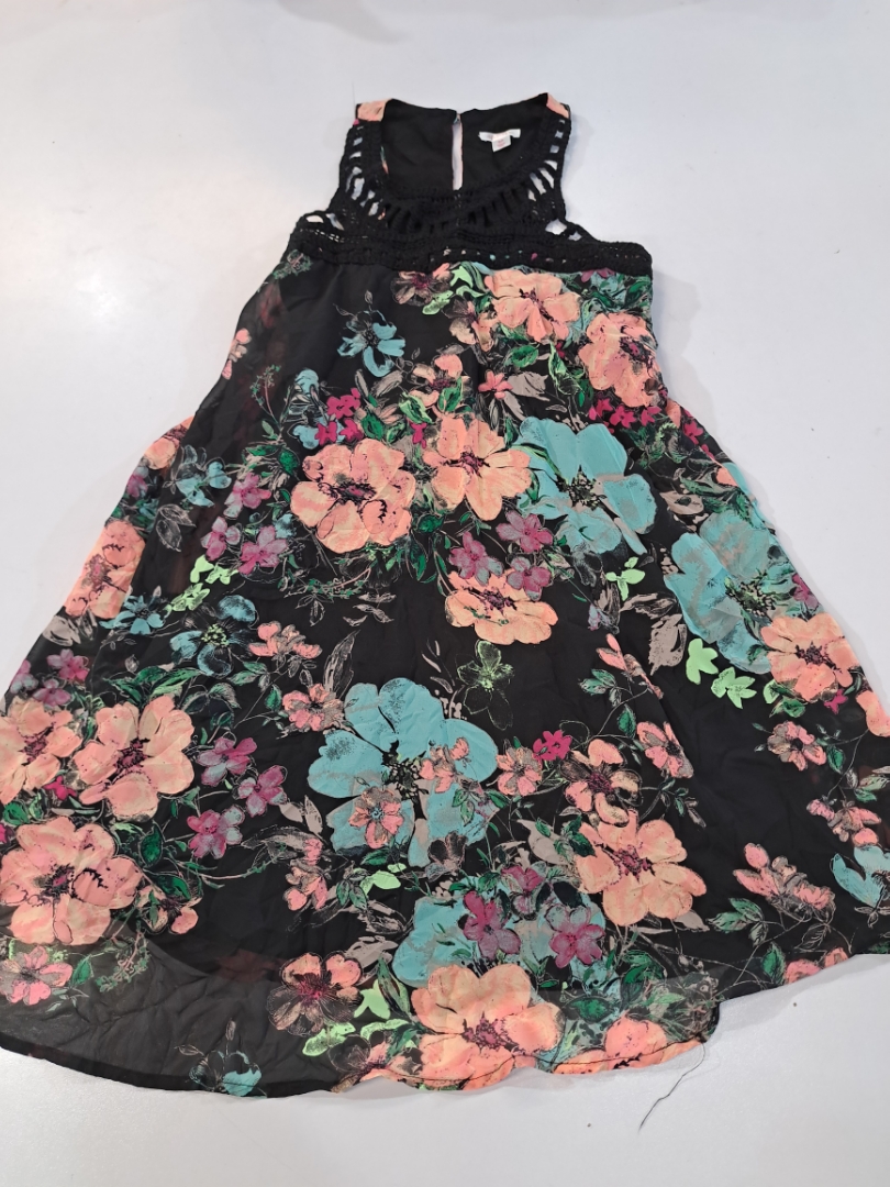 Blumenmuster Halterkleid