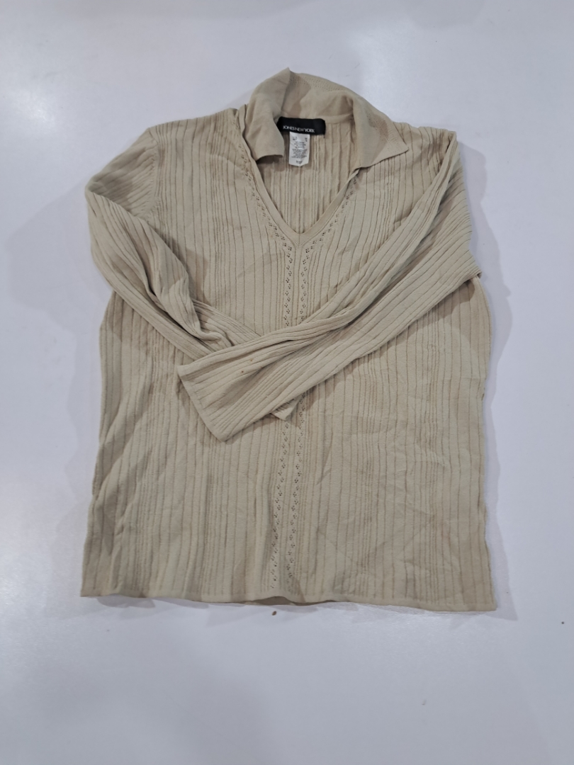 Jones New York Ribbed Knit Top