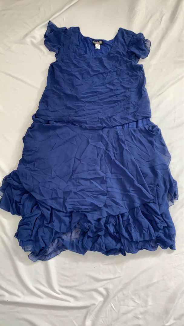 Blue Ruffled Dress
