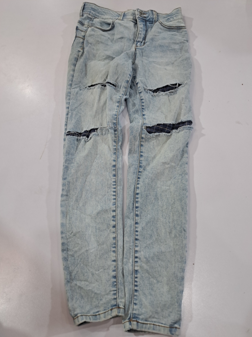 Distressed Light Wash Jeans