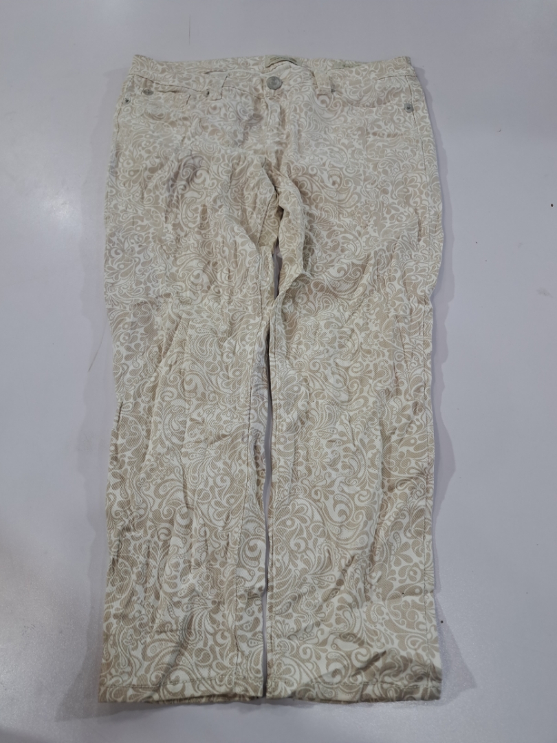 Seven7 Jeans Beige Floral Print Pants