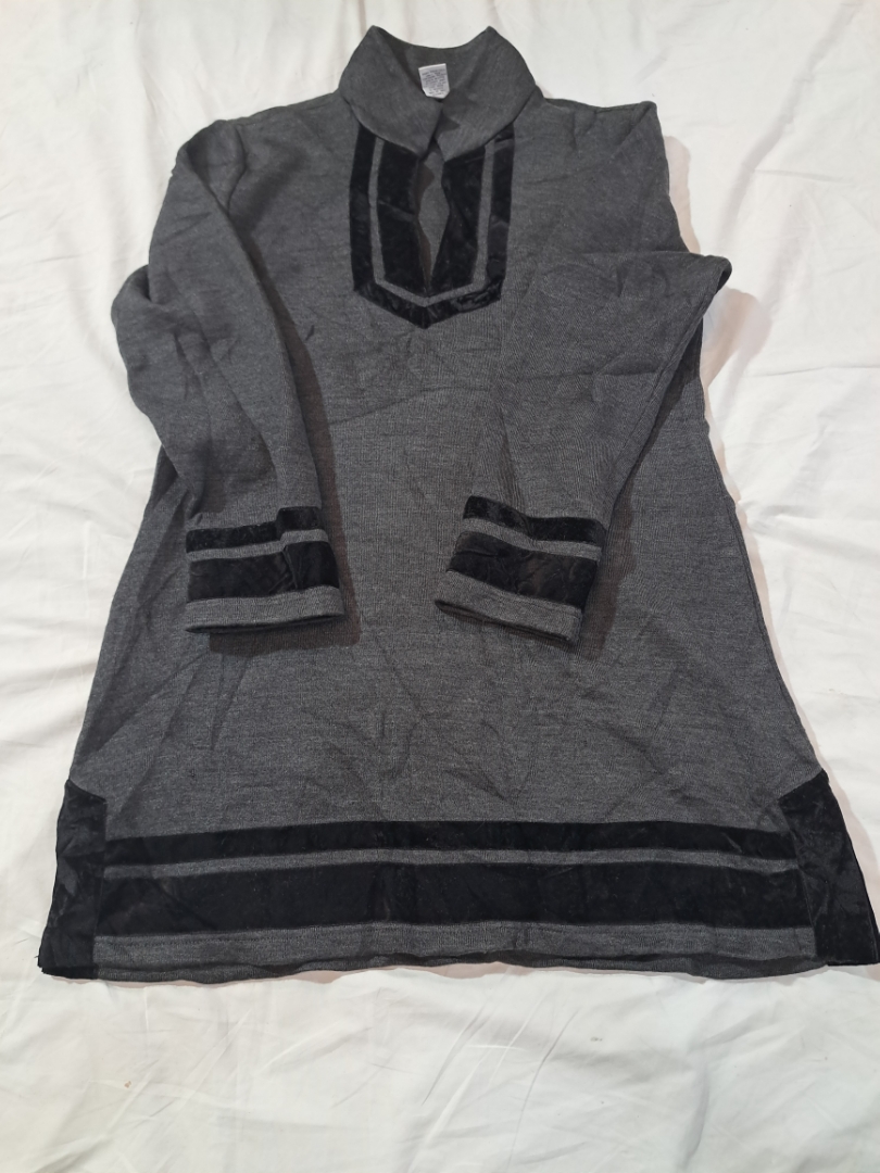 Soft Surroundings Gray Tunic Sweater