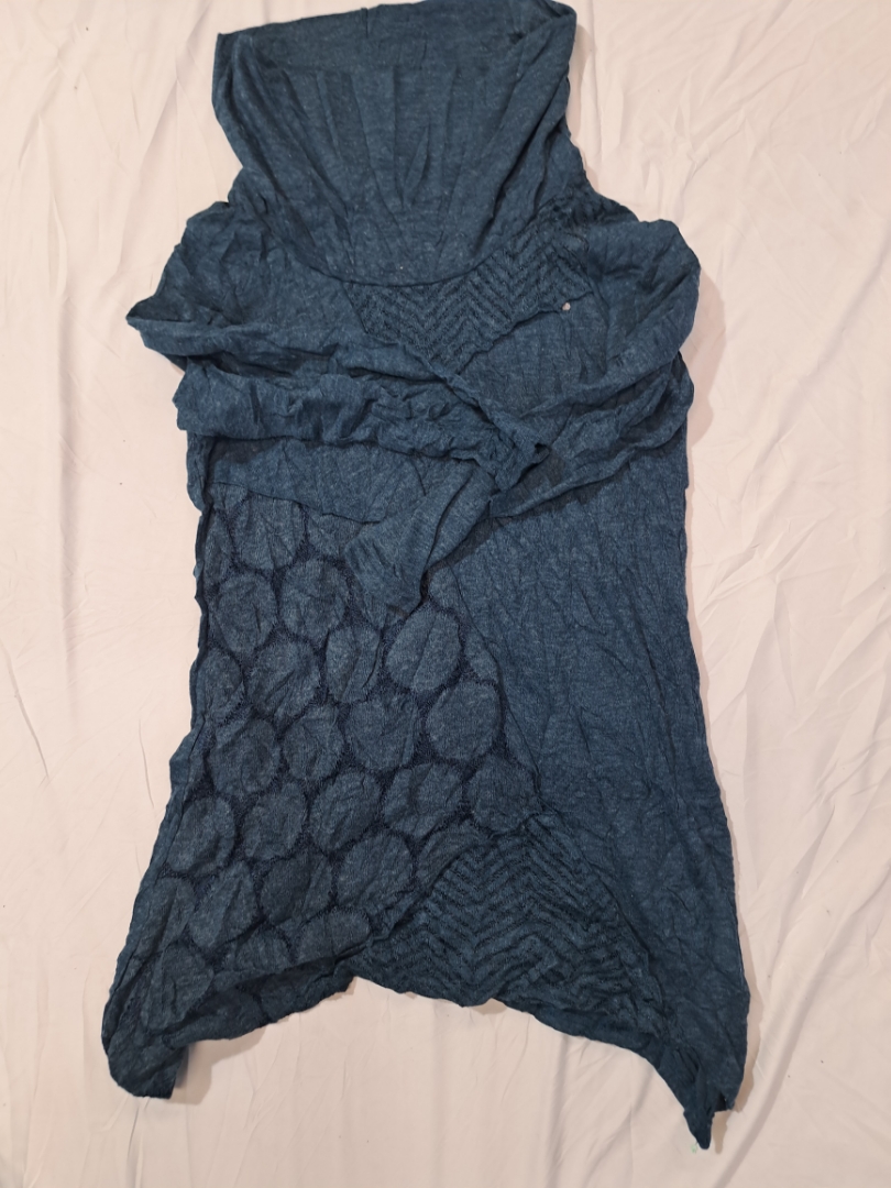 Crossroads Blue Knit Turtleneck Top