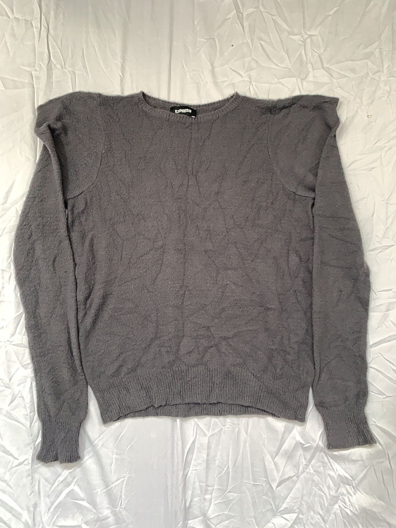 Maglione in maglia grigia Express