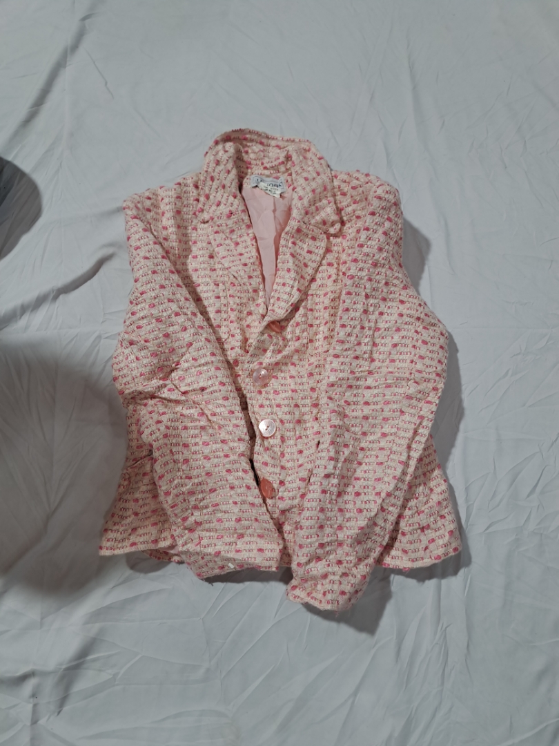 Pink Tweed Blazer
