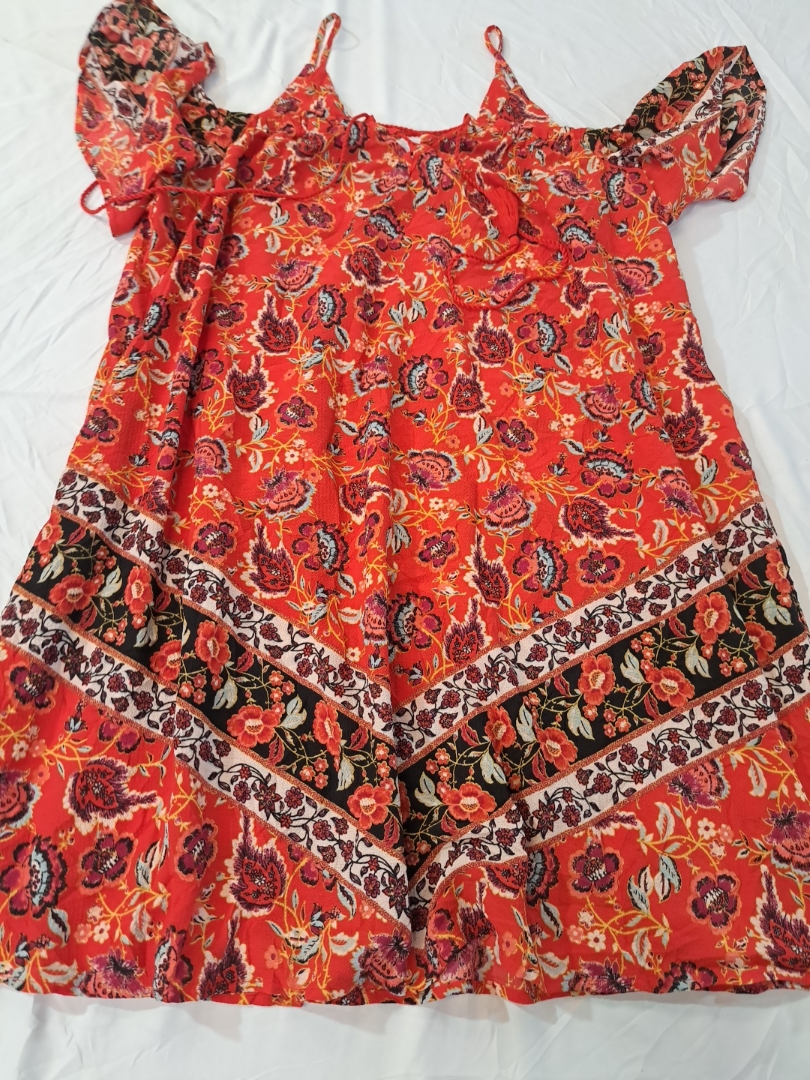 Floral Print Off-Shoulder Dress