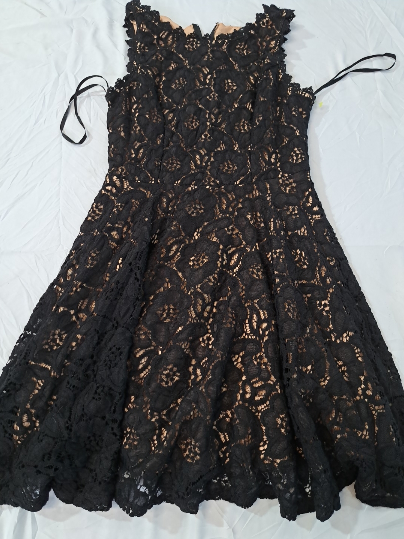 City Studio Black Lace Sleeveless Dress