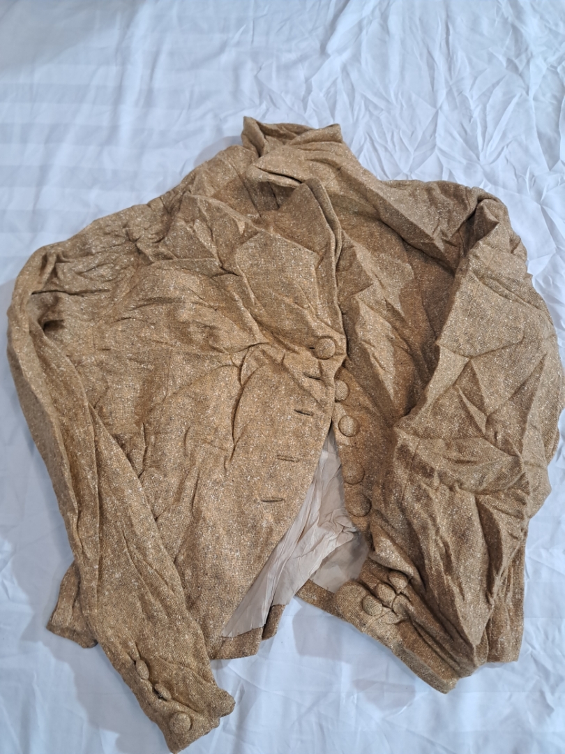 Metallic Gold Button-Down Jacket