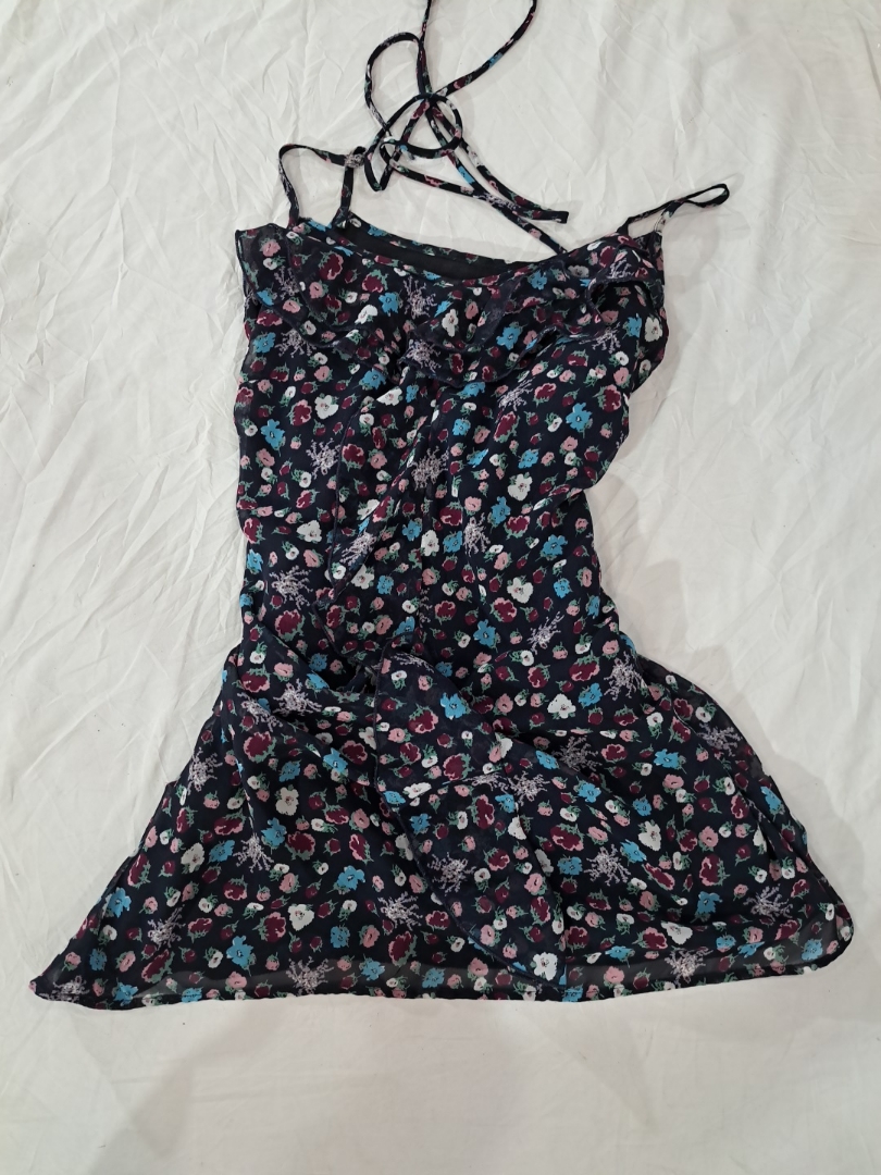 Blumendruck Mini-Kleid