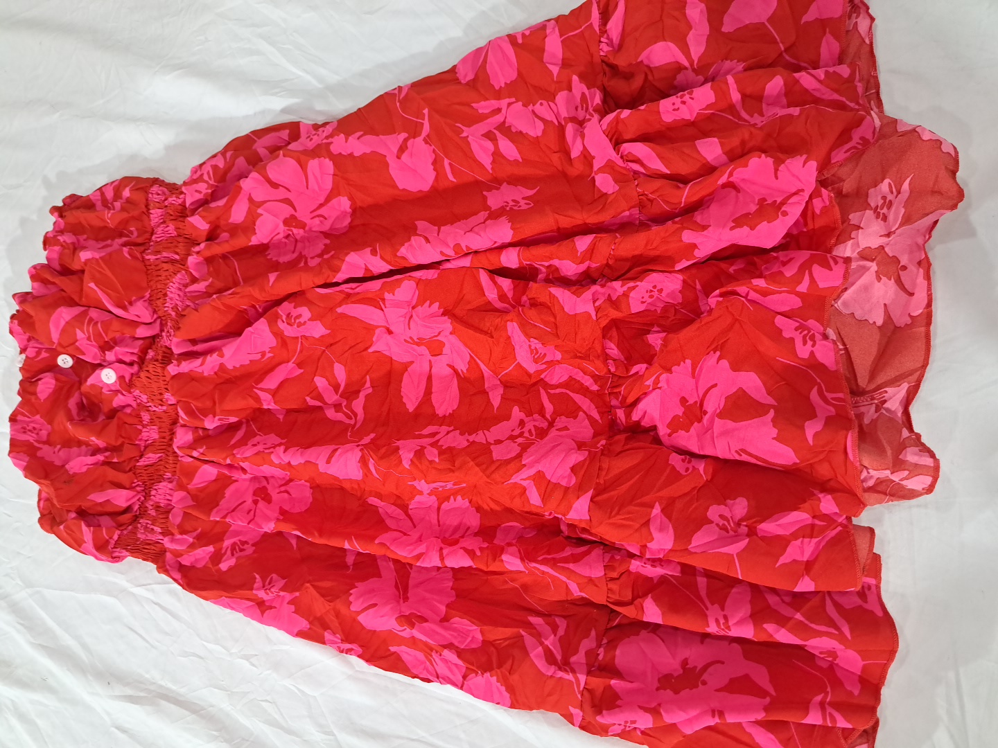 Robe mini sans manches à imprimé floral