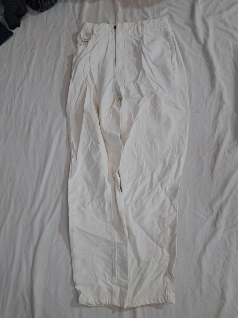 Pantalons blancs en coton Talbots Petites