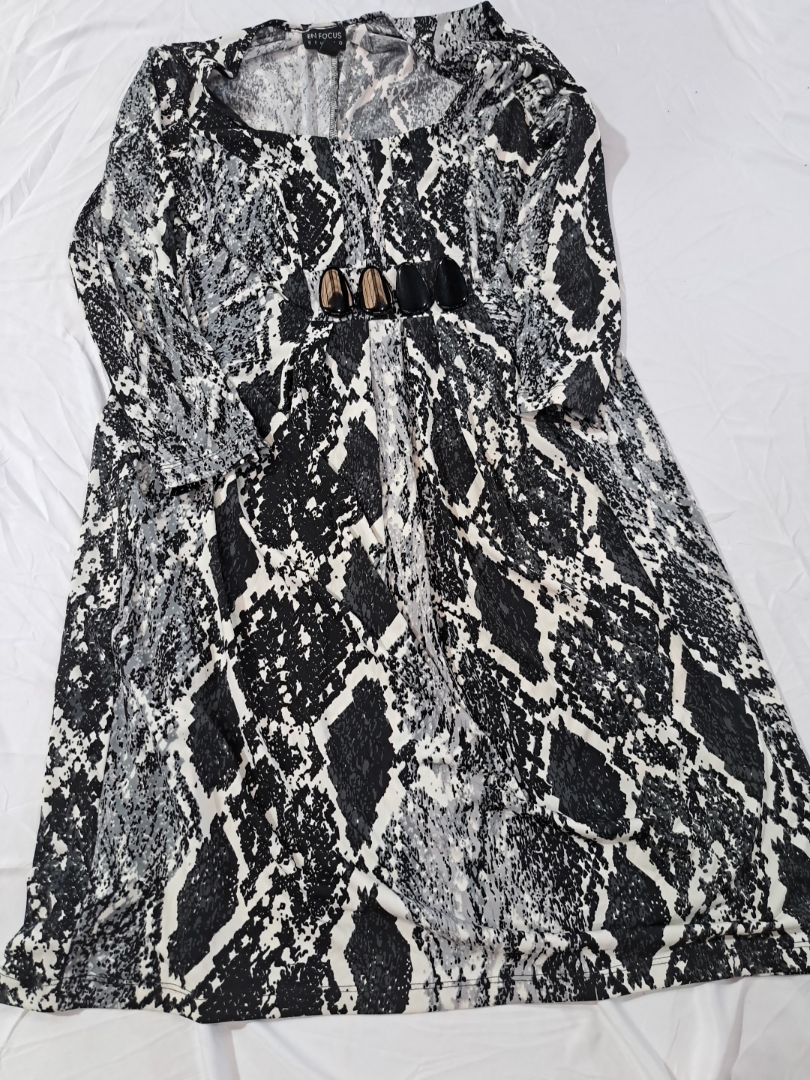 En Focus Studio Snake Print Dress