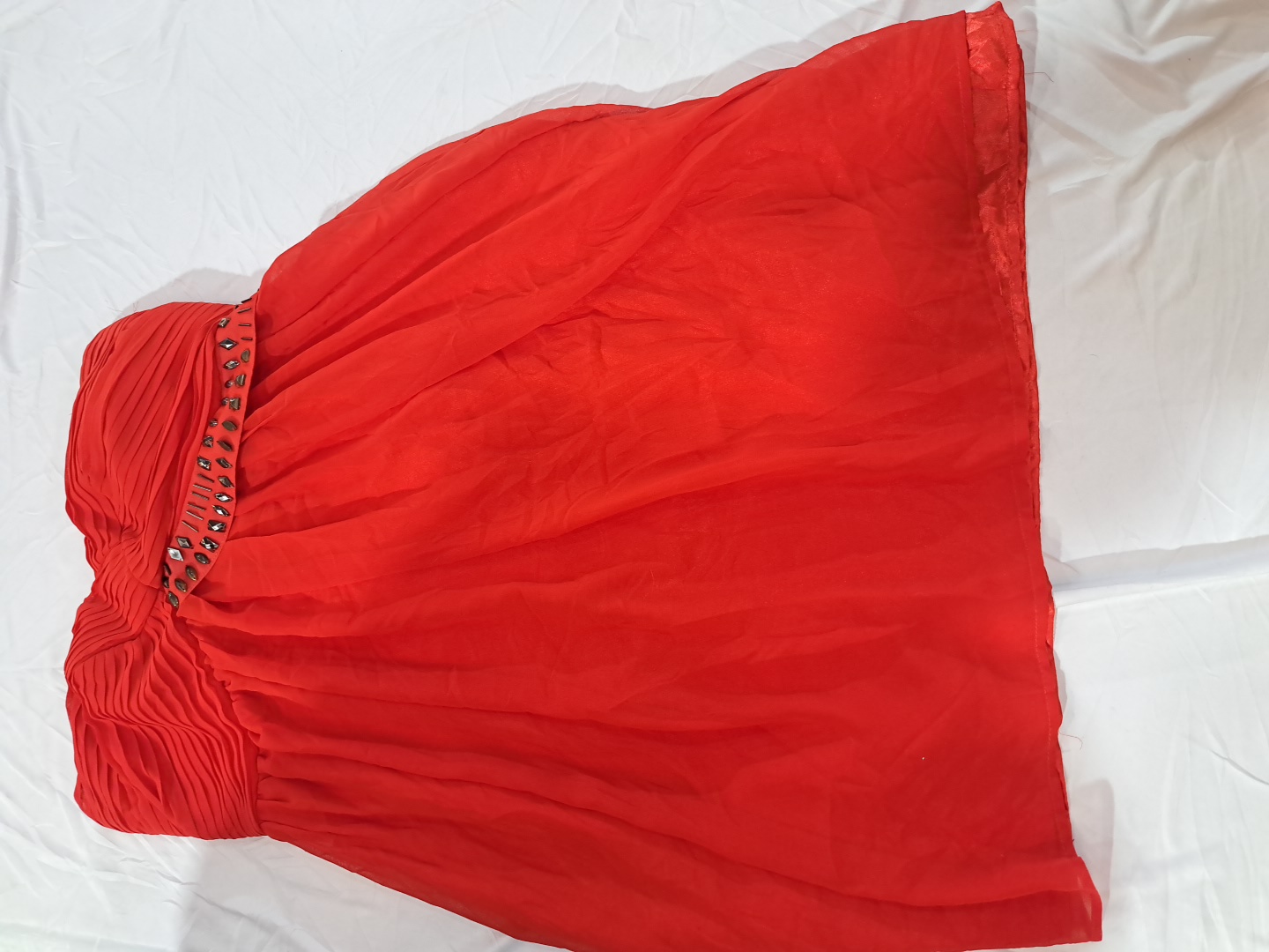Charlotte Russe Red Strapless Mini Dress