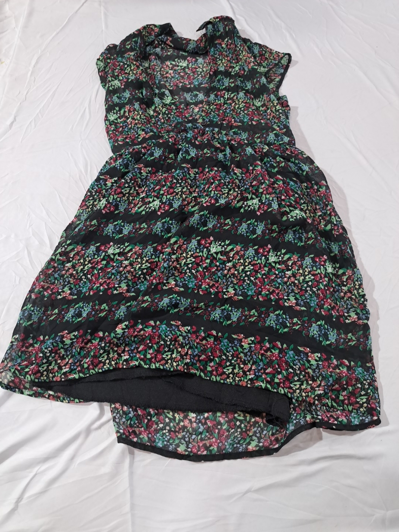 Floral Print Chiffon Dress