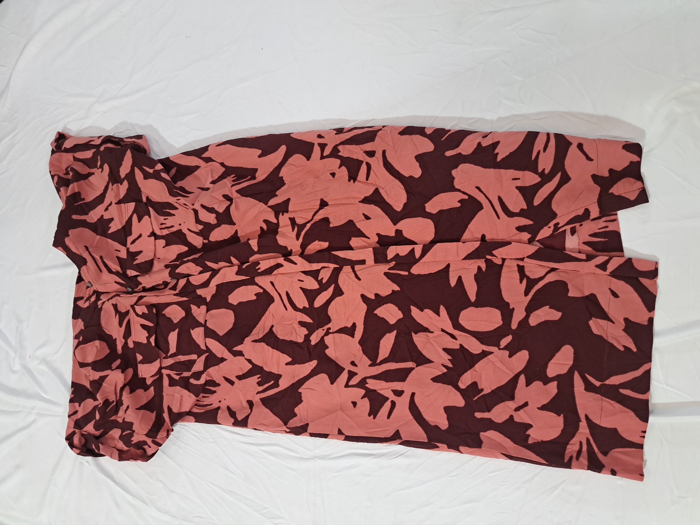 LOFT Floral Print Midi Dress