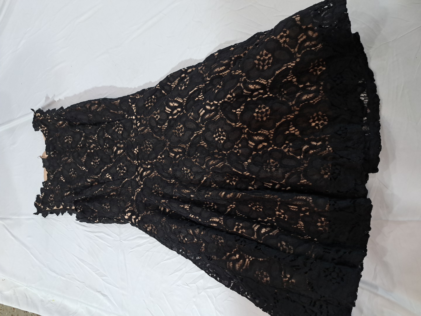 City Studio Black Lace Fit and Flare Dress