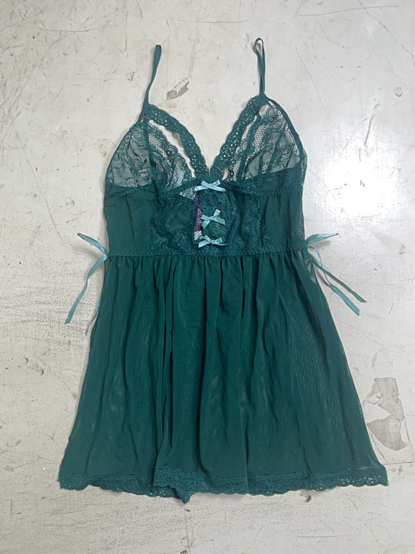 Adore Me Green Lace Babydoll