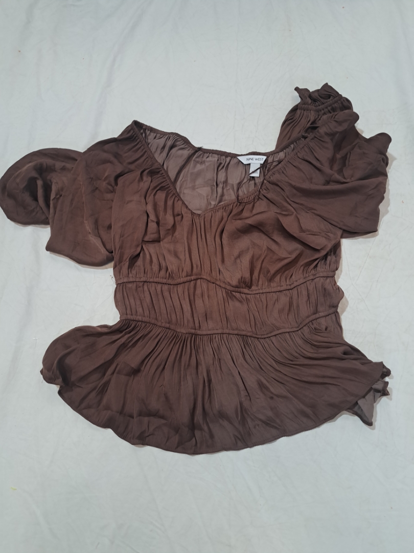 Nine West Brown Blouse