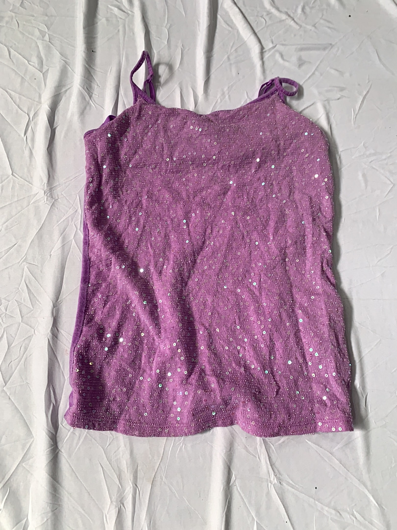 Justice Purple Sequin Cami Top