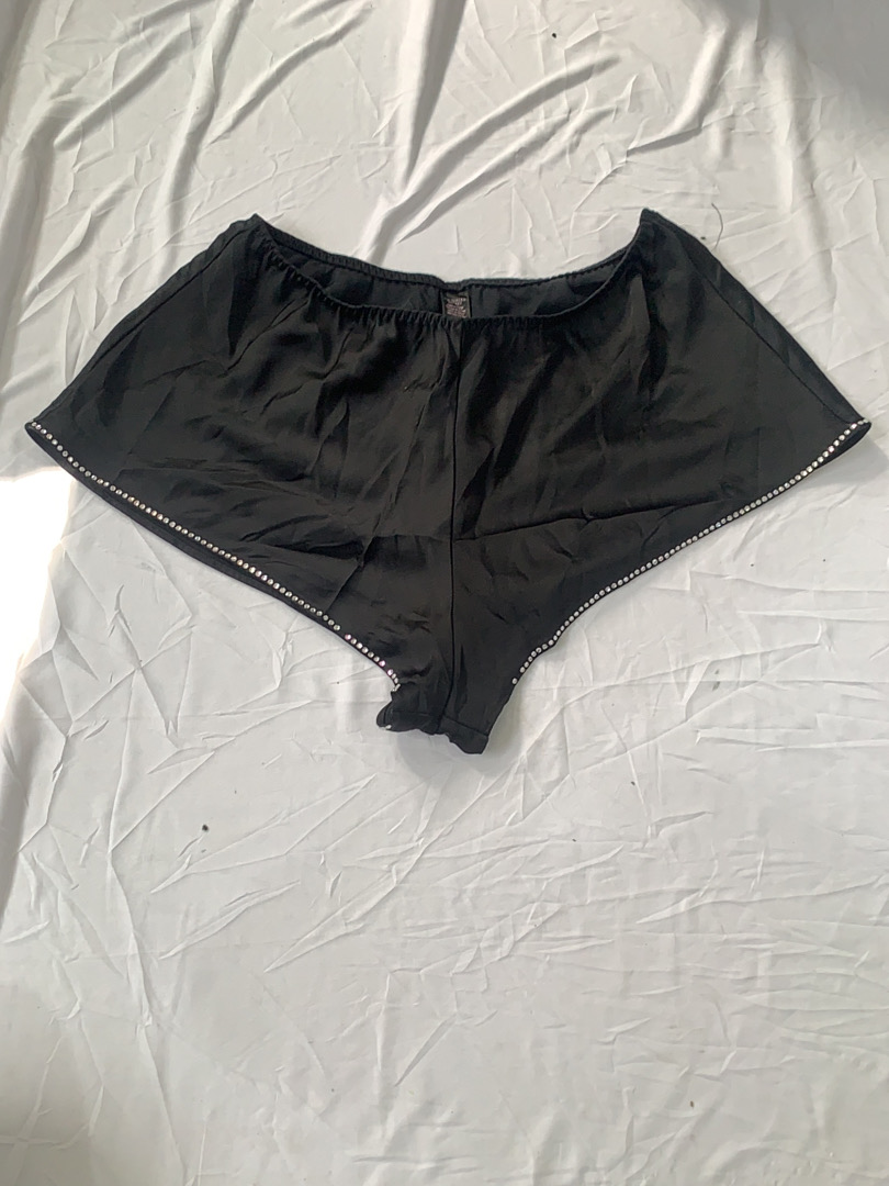 Victoria's Secret Black Rhinestone Shorts