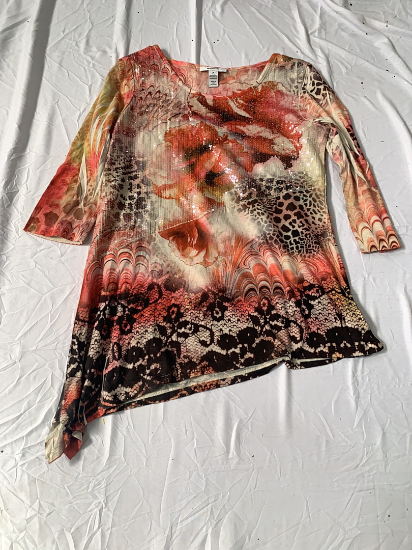 Style & co. Top con stampa floreale