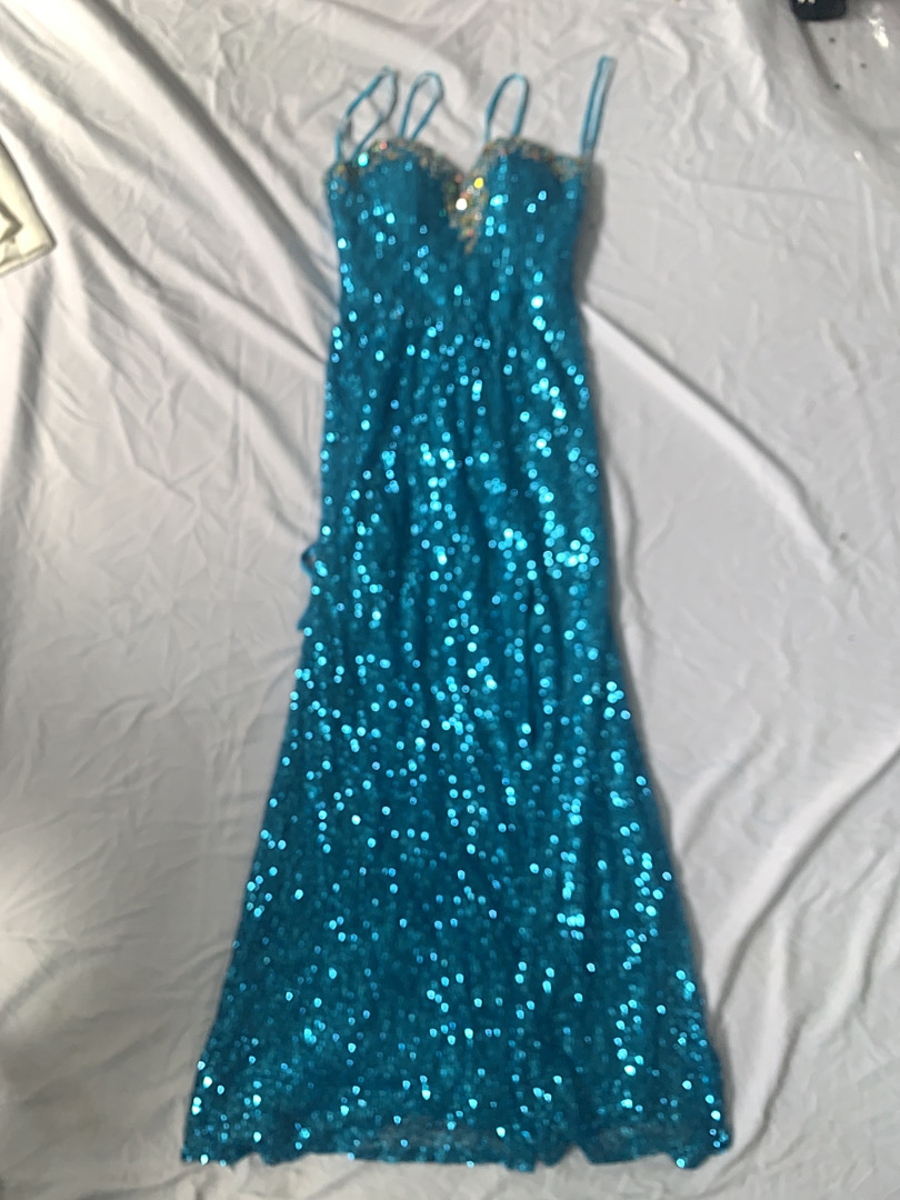 Sequin Embellished Evening Gown