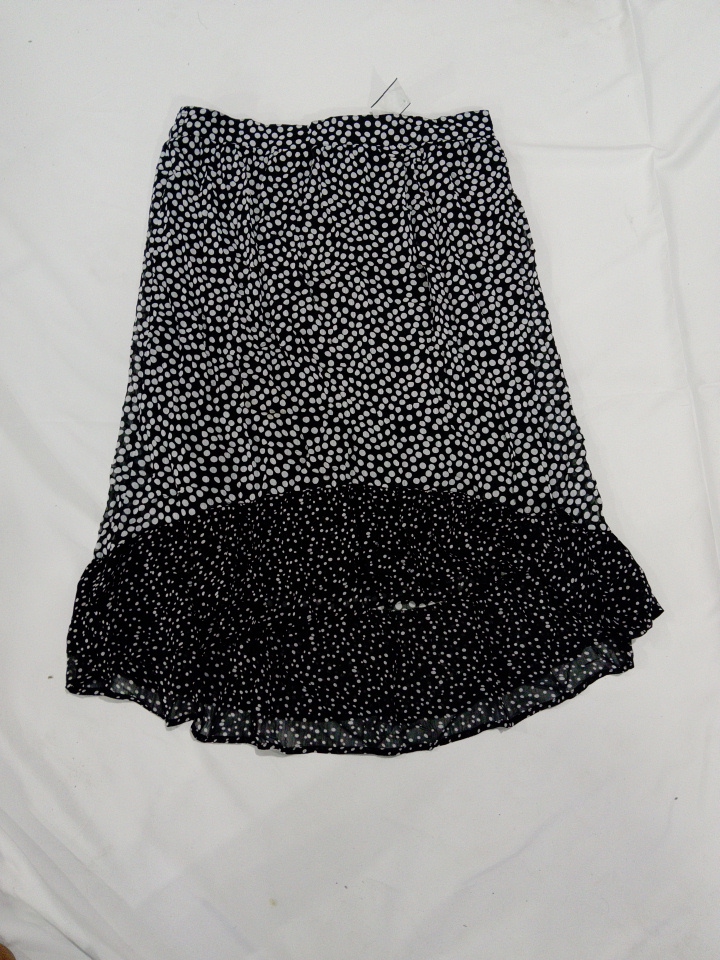Elementz Black and White Polka Dot Midi Skirt