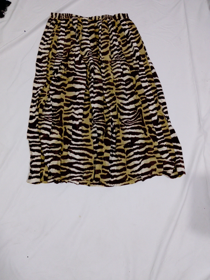 Leslie Fay Zebra Print Maxi Skirt