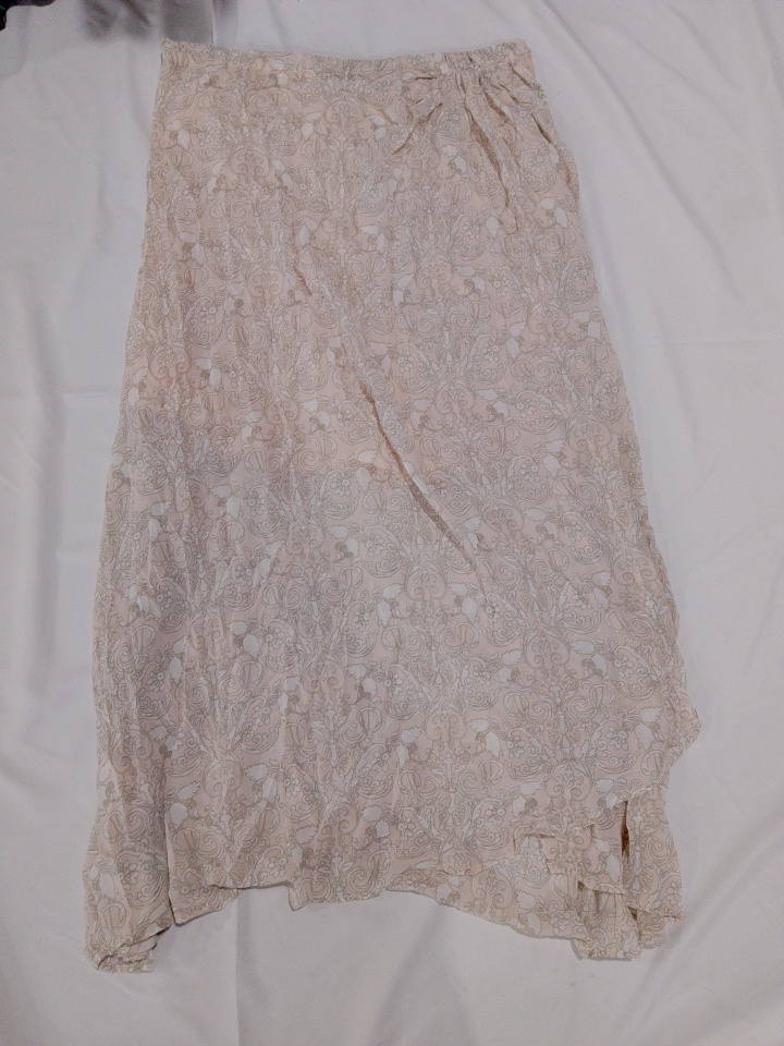 Gonna midi con stampa floreale