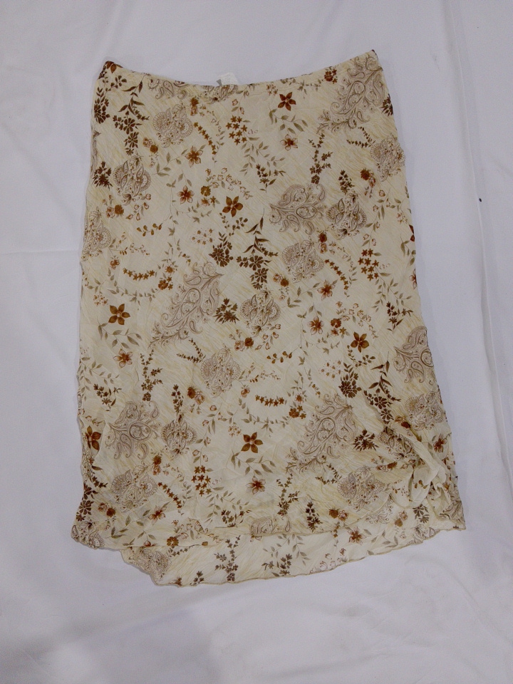 Floral Print Midi Skirt