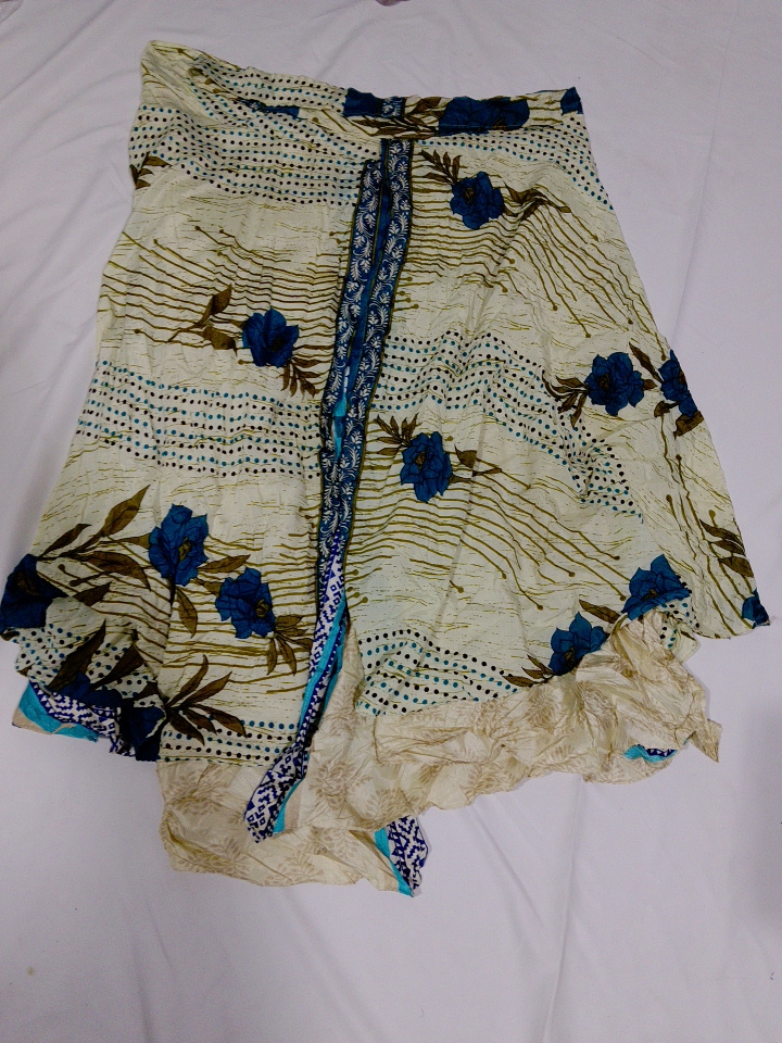 Blumenmuster Wickelrock